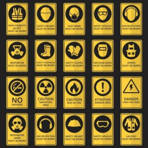Industrial Safety Sign Set